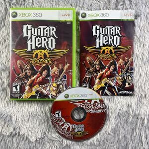 Guitar Hero Aerosmith (Microsoft Xbox 360, 2008) Game Disc Case Manual
